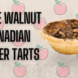 Apple walnut canadian butter tarts