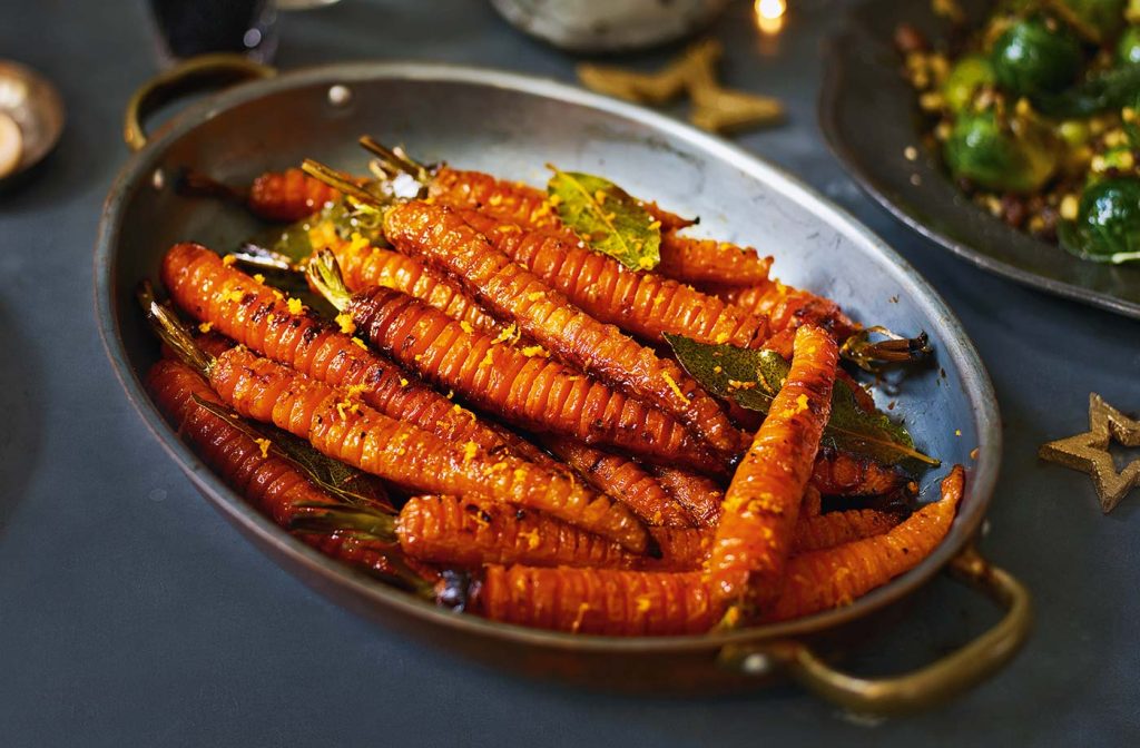 honey hasselback carrots