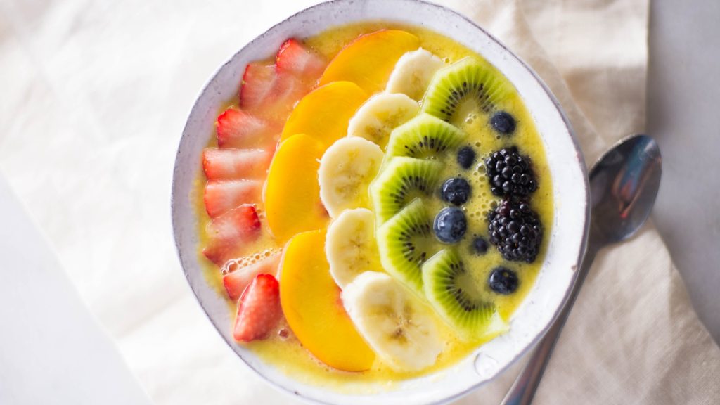 rainbow smoothie bowl