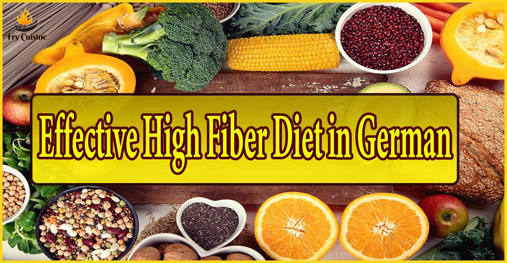 high fiber diet in German