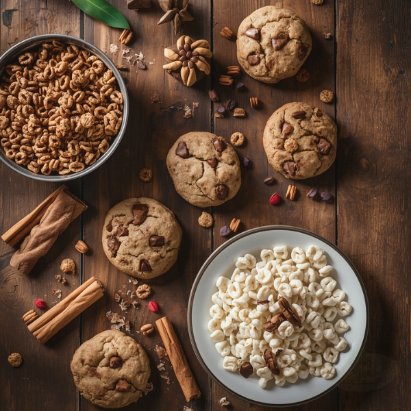 Cereal And Cinnamon Cookies
