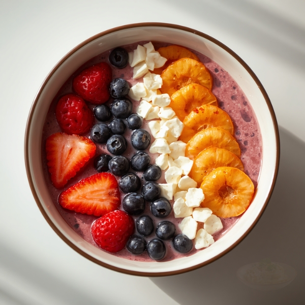 Glowing Rainbow Smoothie bowl