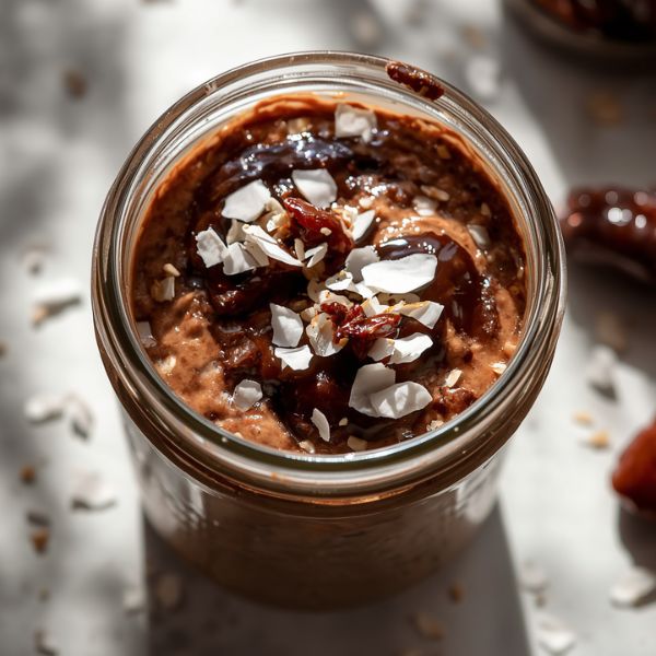 Medjool Date German Chocolate Overnight Oats